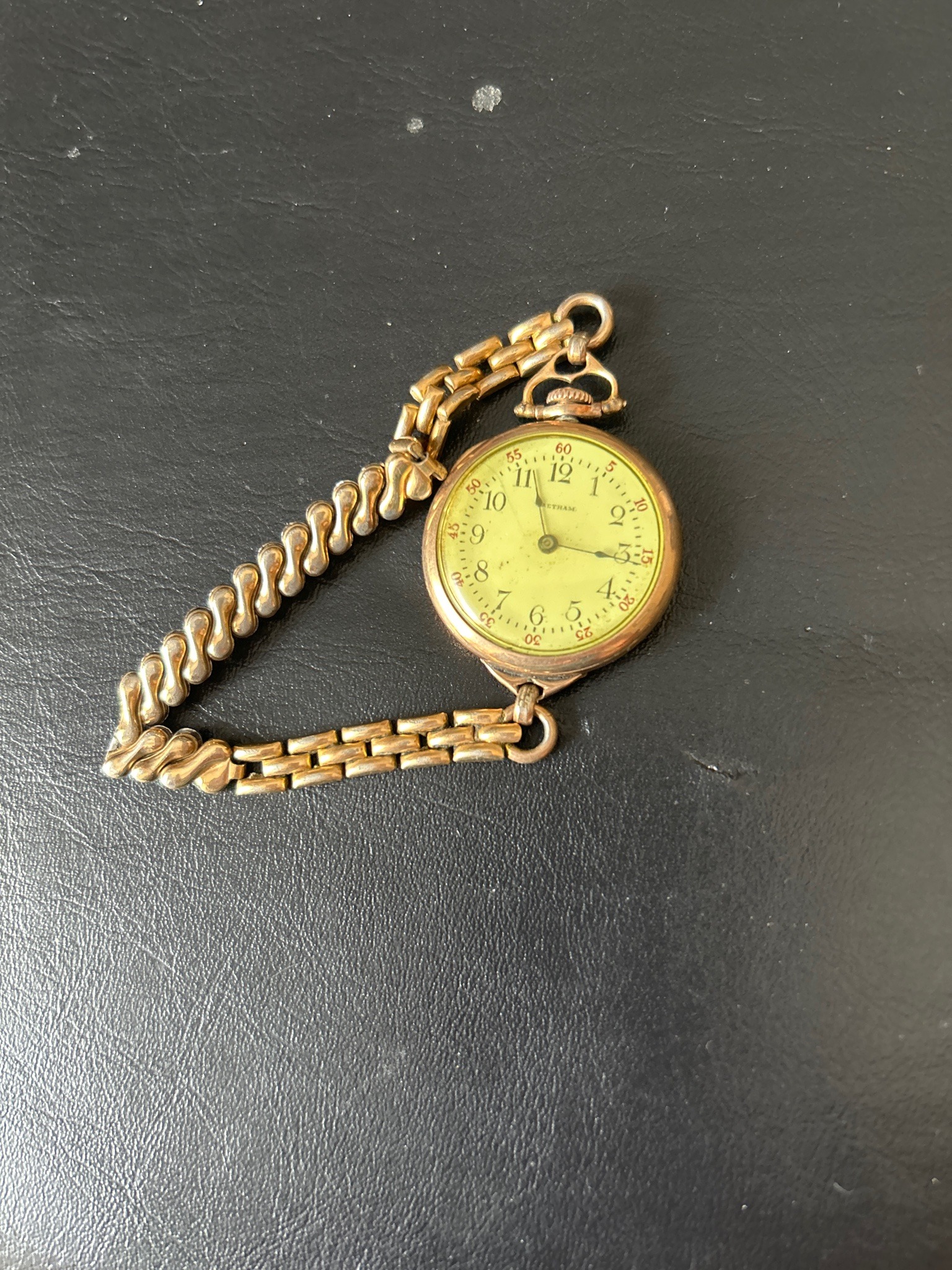 Submitted photo of Pocket watch with chain, bears the name 'BETHAM' (not authenticated)