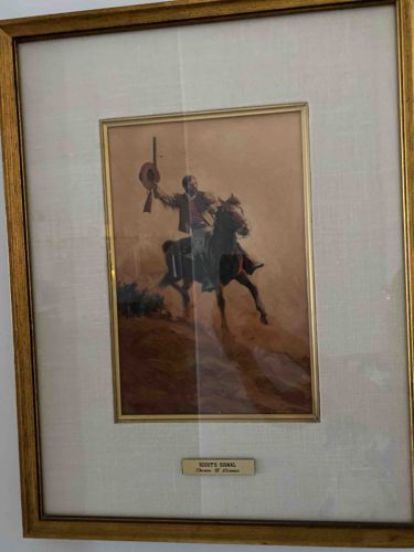 Scout's Signal Print by O.C. Seltzer