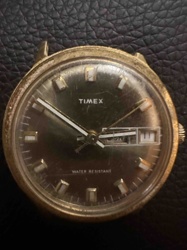 Vintage Timex Water Resistant Day-Date Watch (Case Only)