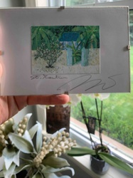Framed 'St. Martin' Tropical Art Print with Artist Signature