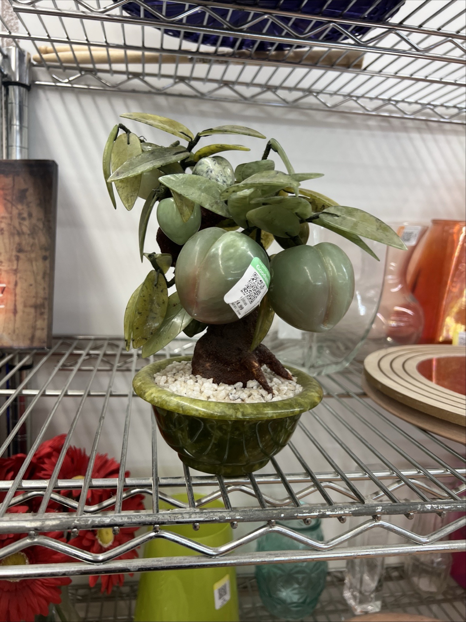 Submitted photo of Carved stone fruit tree decorative sculpture