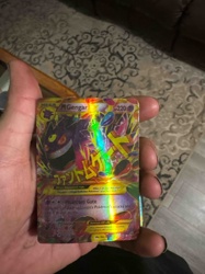 Pokemon Mega M Gengar EX Full Art Holo Trading Card (XY Phantom Forces)