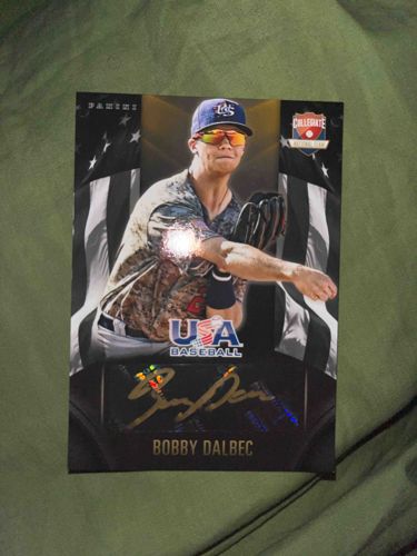 2014 Panini USA Baseball Collegiate National Team Bobby Dalbec Autograph Trading Card