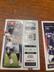 Panini Contenders 2020 Football Season Ticket David Montgomery Trading Card