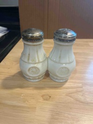 Milk Glass Salt and Pepper Shakers