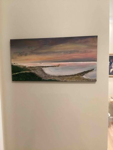 Horizontal Seascape Oil or Acrylic Painting on Canvas