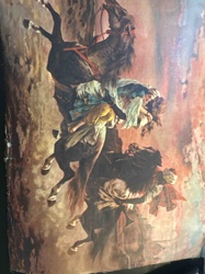 Reproduction of 'The Abduction of Rebecca' by Eugène Delacroix