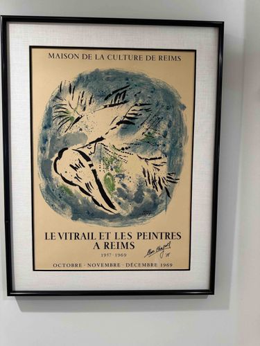 Marc Chagall 'Le Vitrail et les Peintres a Reims' Exhibition Poster