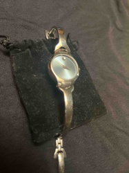 Movado Ladies' Bangle Watch with Blue Dial