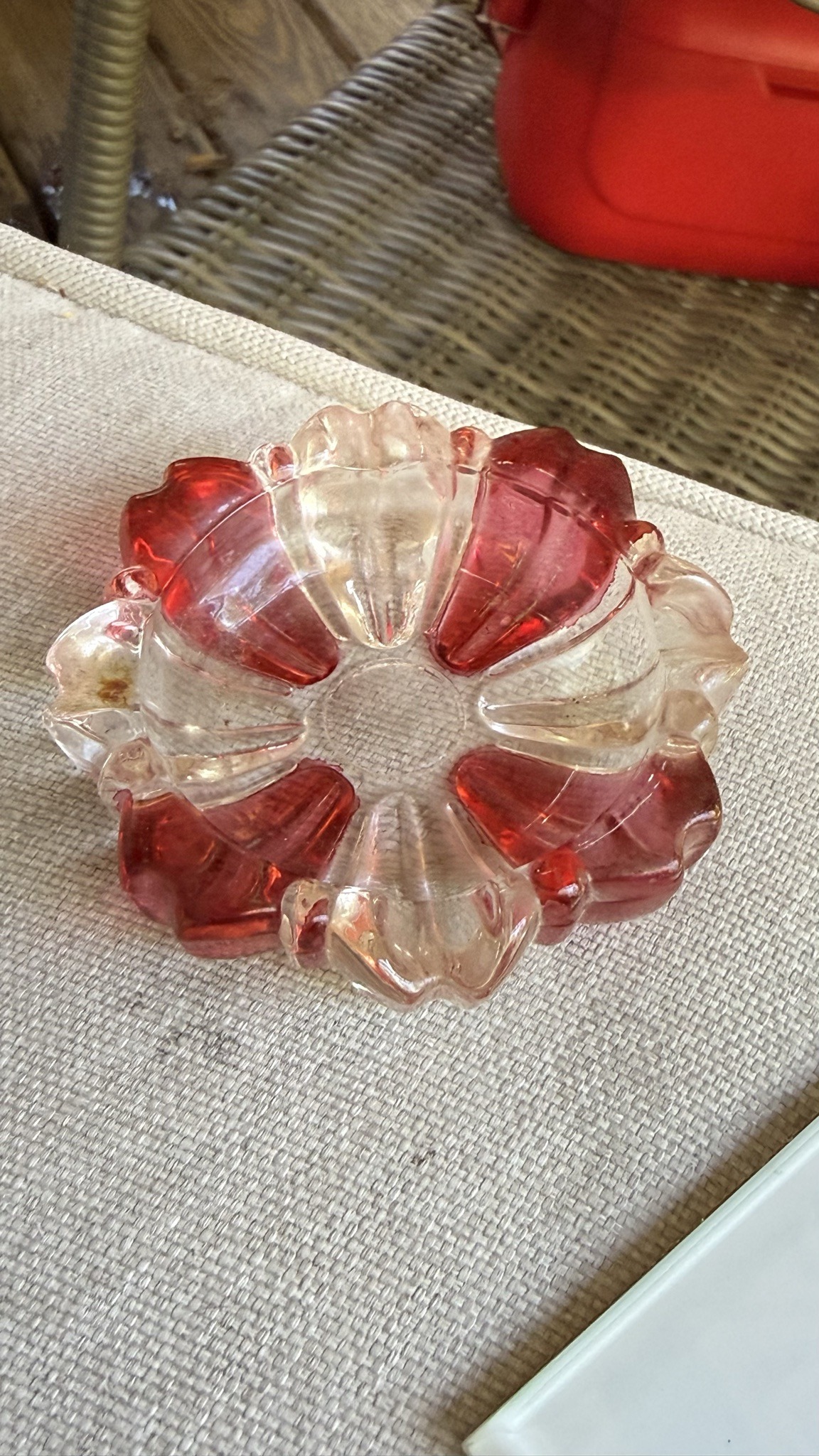 Submitted photo of Pressed glass ashtray