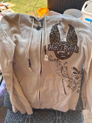Hard Rock Cafe Women's Full-Zip Hooded Sweatshirt