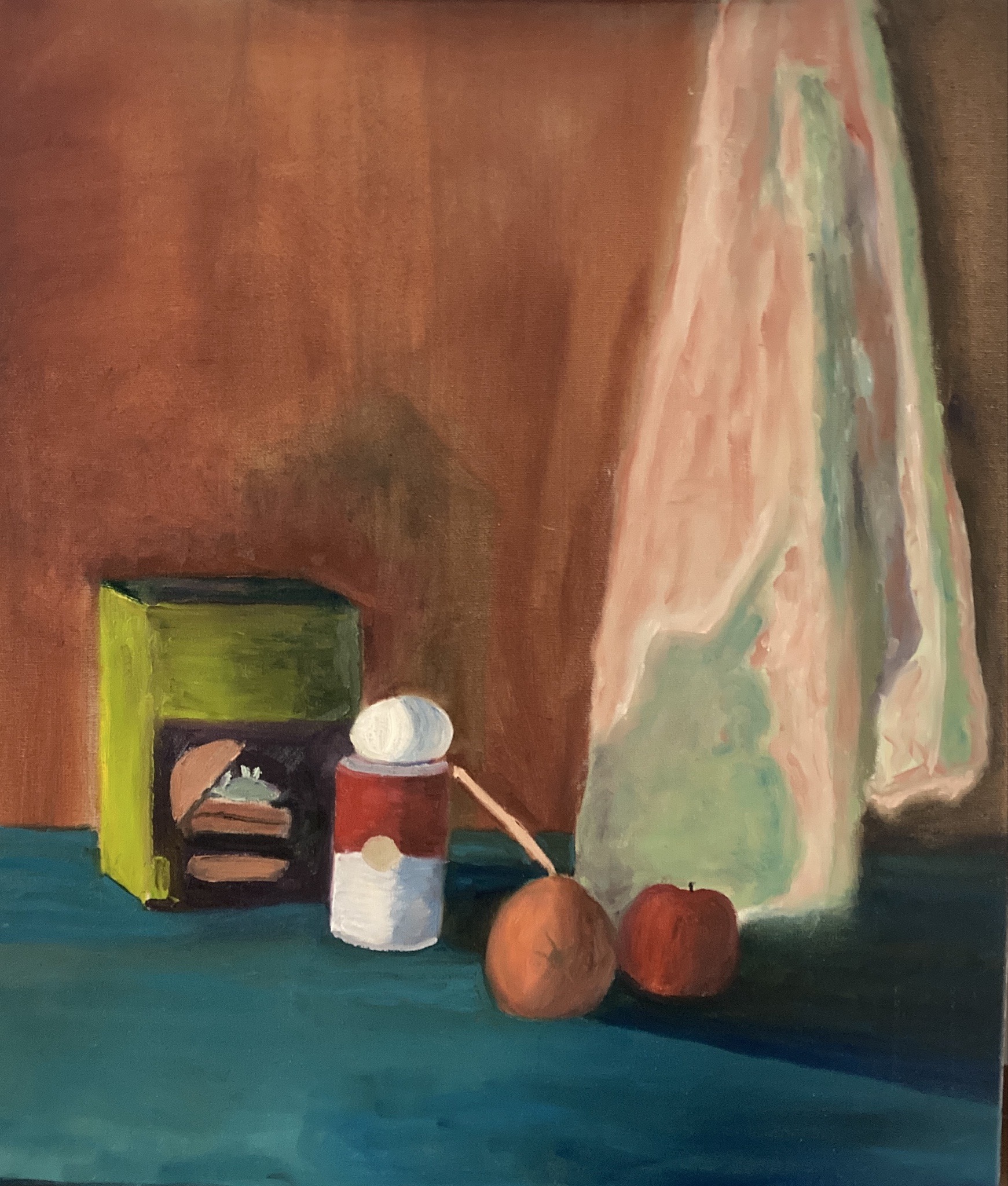 Submitted photo of Oil still life painting (unattributed)