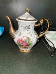 Decorative Porcelain Teapot (Possibly Mini or Demitasse)