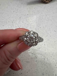 Diamond Cluster Ring