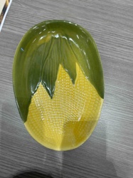 Majolica Style Corn Serving Platter
