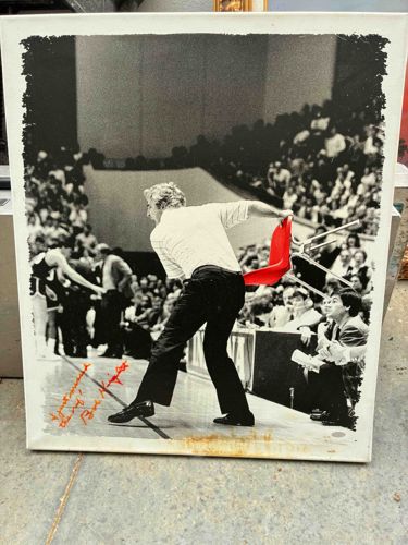 Bob Hope Golf Swing Photograph with Signature