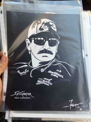 Dale Earnhardt 'Intimidator' Portrait Print by Freeman (2003)