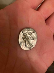 Oval Angel Medallion Charm