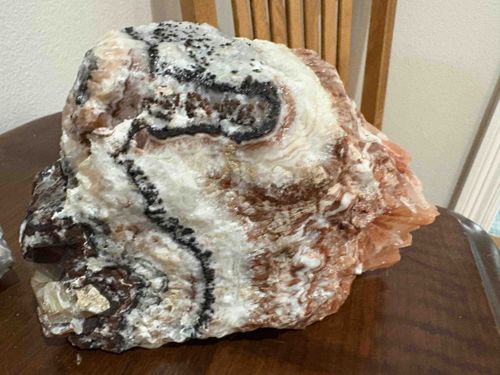Banded Calcite/Aragonite Mineral Specimen