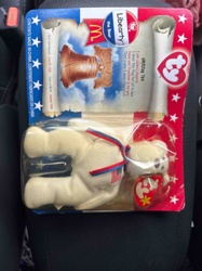 Ty Libearty the Bear McDonald's Teenie Beanie Baby (1996)