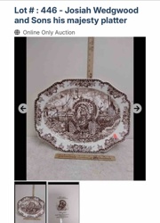 Josiah Wedgwood and Sons His Majesty Platter