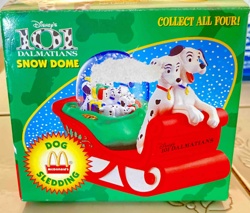 Disney's 101 Dalmatians Snow Dome (McDonald's "Dog Sledding" collectible)
