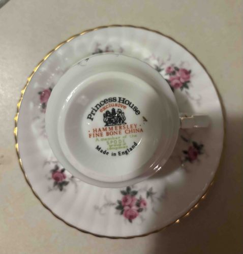 Princess House Exclusive Hammersley Fine Bone China Teacup and Saucer