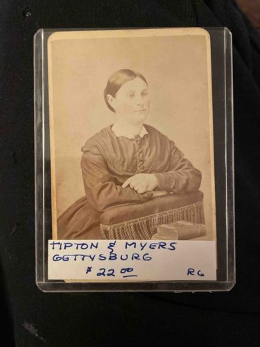 Tipton & Myers Gettysburg Carte de Visite (CDV) of a Woman