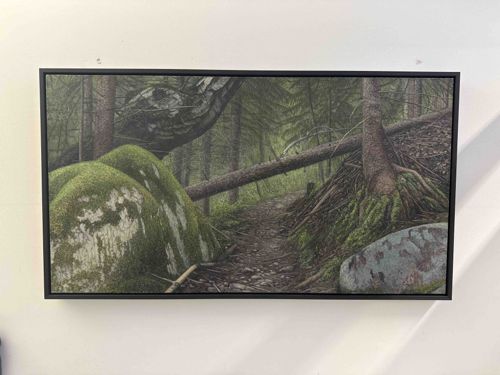 Contemporary Photorealistic Forest Landscape Painting