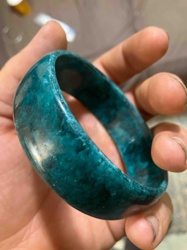 Teal Stone Bangle Bracelet
