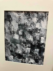 Abstract Painting in Grey Tones