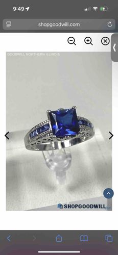 White Gold and Sapphire Cocktail Ring