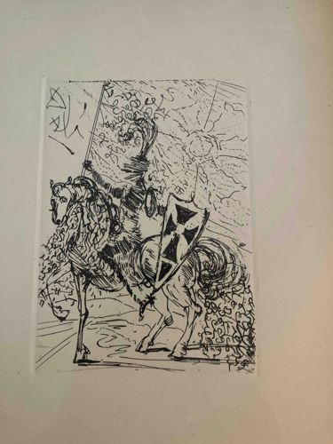 Salvador Dalí - L'Etalon Blanc (The White Stallion) Etching