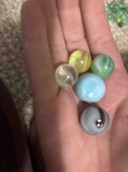Assorted Vintage Glass Marbles