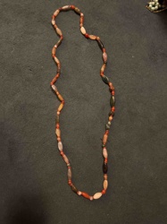 Multi-Colored Stone and Seed Bead Necklace