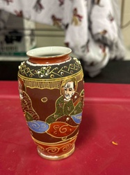 Japanese Satsuma-Style Miniature Baluster Vase