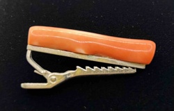 Vintage Coral Tie Clip