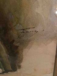 Watercolor Painting Signed 'Franz'