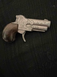 Vintage Die-Cast Toy Derringer Pistol 'Made in Spain'