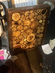 Wooden Slice Mosaic Tabletop