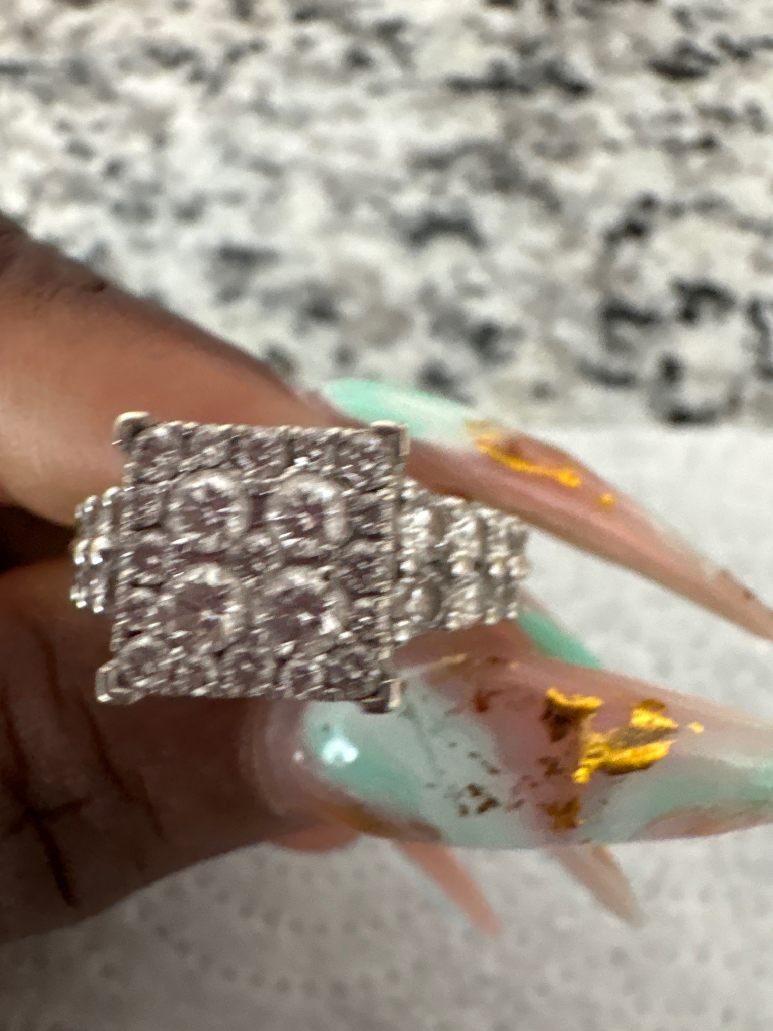 Submitted photo of Multi-stone diamond cluster ring
