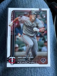 Luke Keaschall 2024 Topps Heritage Minor League Rookie Debut Baseball Card