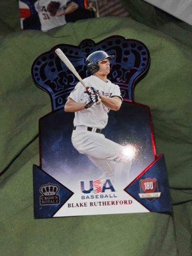 Blake Rutherford 2017 Panini Crown Royale USA Baseball 18U National Team Die-Cut Card