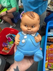 Vintage Chubby Baby Figurine / Planter