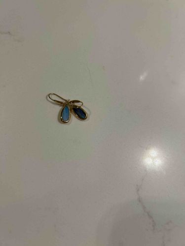 18k Gold Opal Earrings