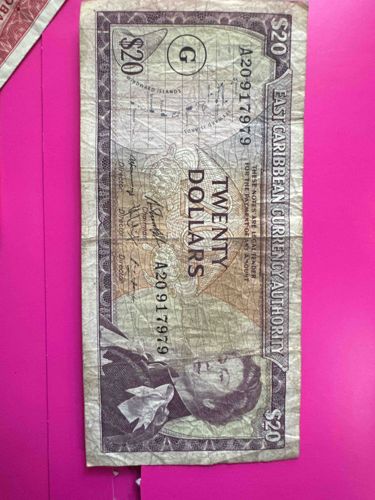 East Caribbean States Twenty Dollars Banknote