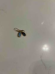 18k Gold Opal Earrings