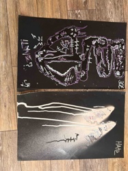 Two Untitled Mixed Media Artworks