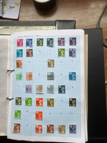 Collection of British Machin Definitive Postage Stamps