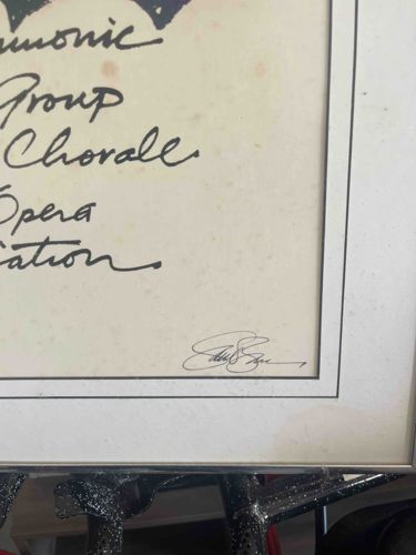 Signed Music Performance Lithograph or Poster